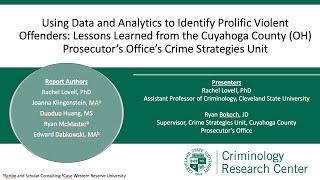 Using Data and Analytics to Identify Prolific Violent Offenders