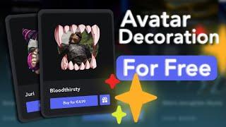 Get A Free Discord Decoration Avatar (Legit, no bullshit.) !