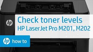 Checking Toner Levels | HP LaserJet Pro MFP M201 and M202 Printer Series | HP