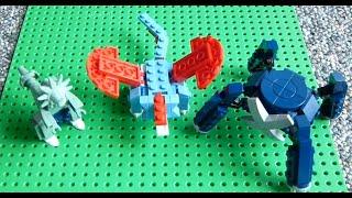 LEGO Pokemon + Instructions Part 28 - Tyranitar, Salamence, and Metagross