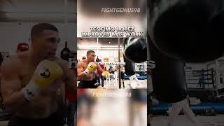 Teofimo Lopez’s training with Team Canelo  #shorts #boxing #boxingtraining #boxer