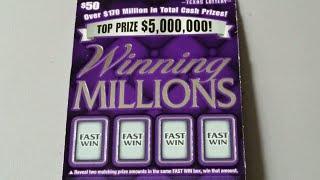 $70 SESSION!  WINNING MILLIONS! MEGA LOTERIA! TEXAS LOTTERY SCRATCH OFFS