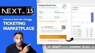  Lets build a Ticket Marketplace SAAS with NEXT.JS 15 (Convex, Stripe Connect, Clerk, Tailwind, TS)