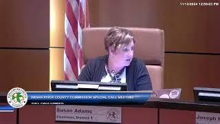 11/12/2024 Board of County Commissioners Special Call Meeting: (EAR) Workshop