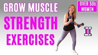 Grow MUSCLE with SIMPLE STRENGTH EXERCISES For Women Over 50 | Lively Ladies