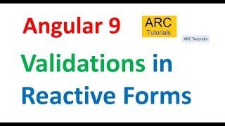 Angular 9 Tutorial For Beginners #45- Reactive Forms - Validations