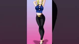 android 18 then VS now  #shorts #shortfeed