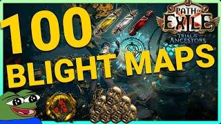 PoE 3.22 | 100 Blight Maps in 1 Minute