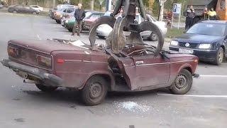 Утилизация автомобилей #3 [Подборка] (2015) - Car recycling #3 [Compilation] (2015)