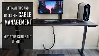 Cable Management Solutions - Instantly Improve Your Setup! (Standing Desk)