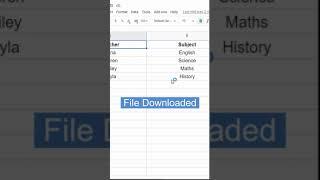 Convert Google Sheets to Excel