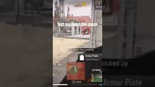 clutch in warzone mobile 1vs2 situation