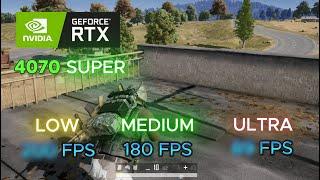 PUBG PC Gaming and Benchmark Test on NVIDIA RTX 4070 SUPER + Ryzen 5 7600X