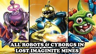 Skylanders Imaginators - All Robots & Cyborgs in Lost Imaginite Mines Level GAMEPLAY