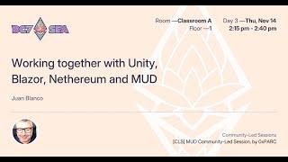 Working together with Unity, Blazor, Nethereum and MUD