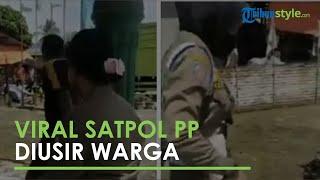 Viral Video Satpol PP Wanita Diusir Warga saat Berteduh dari Panas: Tolong Pergi Ya!