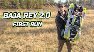 Losi Super Baja Rey 2.0 1/6 RTR Desert truck UNBOXING and FIRST RUN