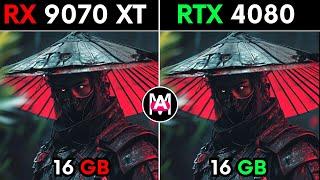 RX 9070 XT VS RTX 4080 test in 20 games