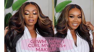 GRWM: How I curl my hair + Makeup