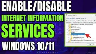 How to Enable/Disable Internet Information Services (IIS) on Windows 10/11 (Windows Features)