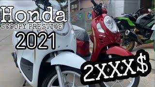 Honda Scoopy Prestige 2021 color Red and White!!