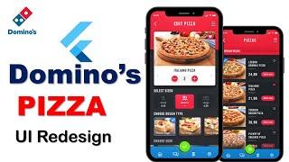 Domino's Pizza Ordering App - Flutter UI -Speed Code | Apps from Scratch