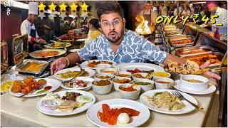 Trying UNLIMITED Luxury Food Buffet | Street Food India | Best Veg Food