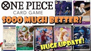 HUGE EB-02 Update! Iceburg & Laboon are SO MUCH BETTER! Sanji & Pudding Card!? (One Piece TCG News)