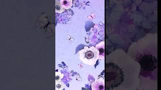 [Samsung Theme-Live Wallpaper] Purple Flower Butterfly