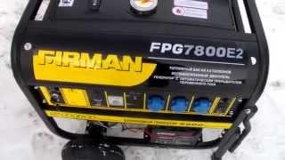 Мощный бензиновый генератор Firman FPG 7800Е2