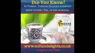 Real Turkish Delight with Coffee | Buy #TurkishDelight from www.sultandelights.co.uk