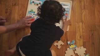 2 Year and 4 Month Old Doing 24 Piece Puzzle