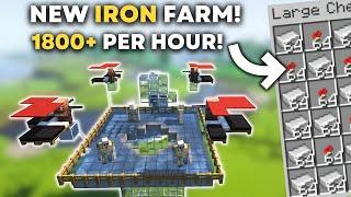 Minecraft BEST Iron Farm 1.21 | Iron Farm Tutorial - 1800+ Per/h