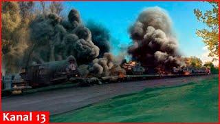Ukraine crushes Russian railway networks; Russia faces supply chain problem