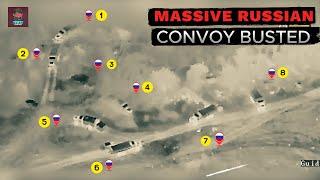 Ukrainian Forces SMASH Massive Russian Convoy with Cluster Munitions | WIPE OUT Russian Strongholds