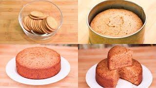 MARIE BISCUITS CAKE IN COOKER I EGGLESS & WITHOUT OVEN