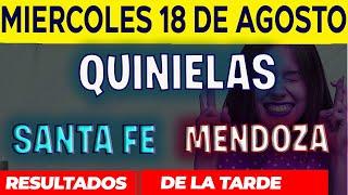 Resultados Quinielas Vespertinas de Santa Fe y Mendoza, Miércoles 18 de Agosto