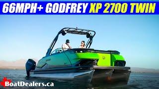 66MPH+ Godfrey XP 2700 Twin #pontoon 800HP #mercuryoutboards