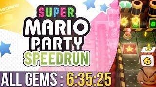 Super Mario Party All Gems Speedrun in 6:35:25