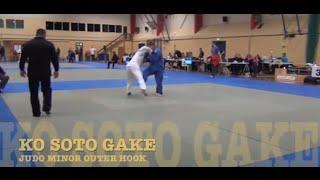 KO SOTO GAKE Judo minor outer hook throw (Nidan kosoto gake)