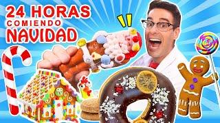 24 HORAS COMIENDO DULCES DE NAVIDAD  RETO LA MEJOR CASA DE JENGIBRE DEL MUNDO El Gallinero de Mike