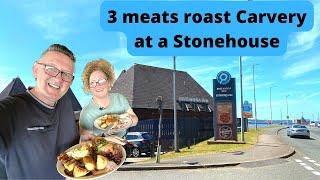 3 Meats Roast Dinner at Stonehouse Carvery in Liverpool Tracy & Colin The Food Huggers