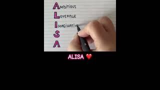 Meaning of the name ALISA #meaning #name #alisa