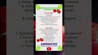 СОВЕТЫ ПО ВЫРАЩИВАНИЮ ТОМАТОВ! ЭТА ШПАРГАЛКА НУЖНА КАЖДОМУ ОГОРОДНИКУ! #огород #сад #томаты