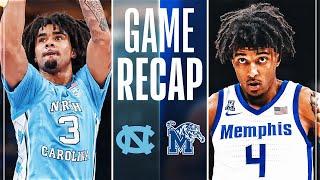 #9 North Carolina vs Memphis | St. Jude Tip Off Classic | Game Recap | October 15, 2024