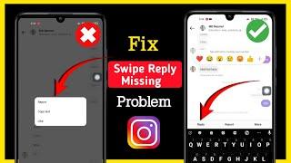 Instagram Reply Option Not Showing | Instagram Message Swipe Reply Not Working | New Process 2023