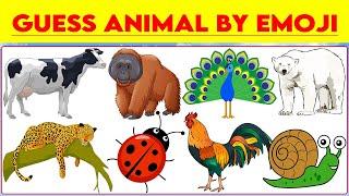 Can You Guess the Animals By Emoji?| Guess the Animal Study IQ Quiz| Guess Animal Quiz Challenge