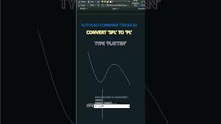 #autocadcommands #shortvideo #viral #shorts , Convert spline to polyline, Flatten