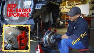 Jeep Wrangler Big Brake UPGRADE JKU - How To DIY!