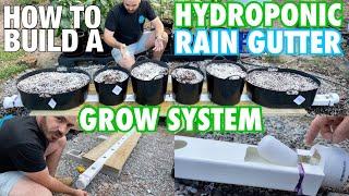 How to Build a Hydroponic Rain Gutter Grow System